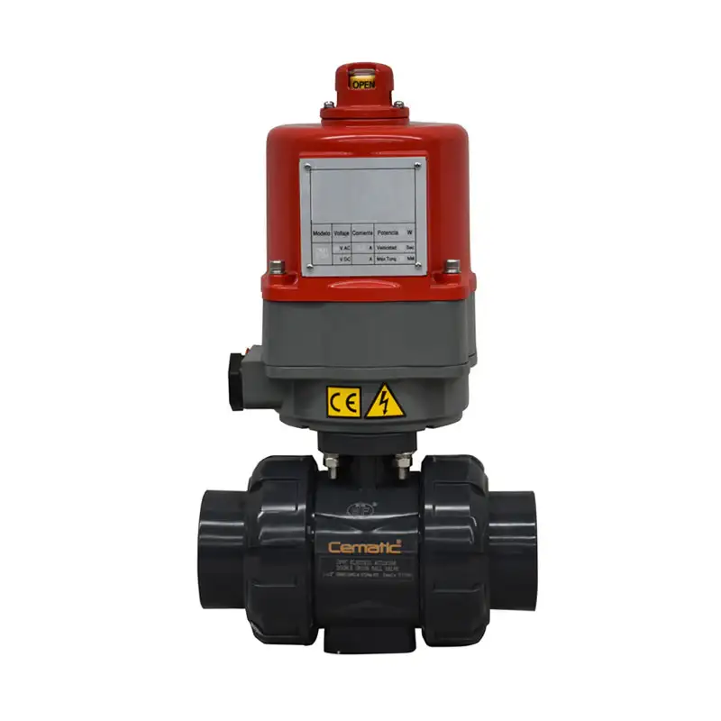 Válvula de Bola PVC con Actuador Eléctrico