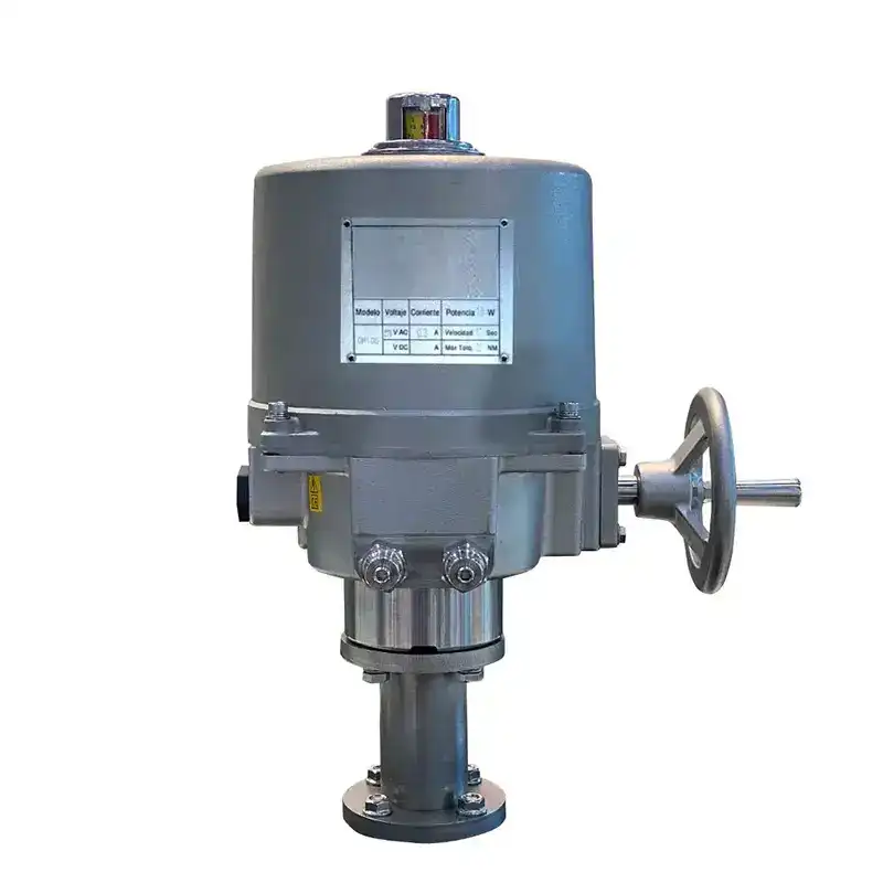 actuador electrico para valvula de acero inoxidable